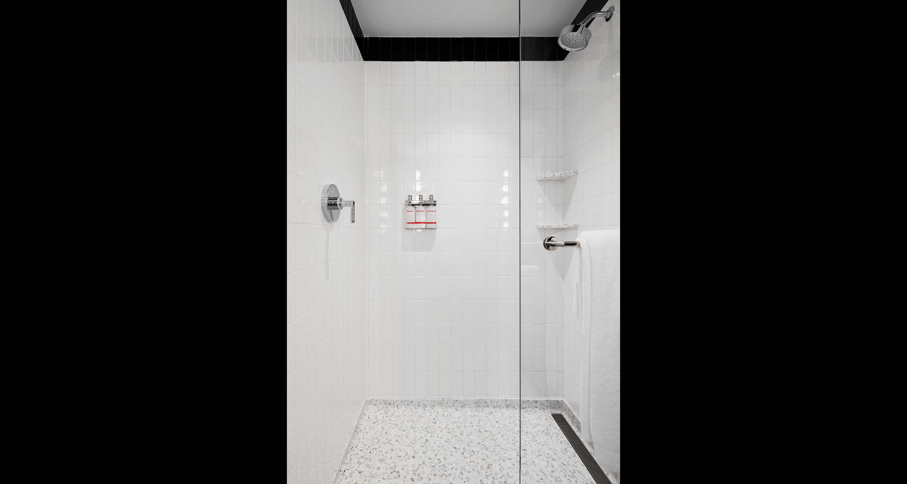 Standard guestroom shower