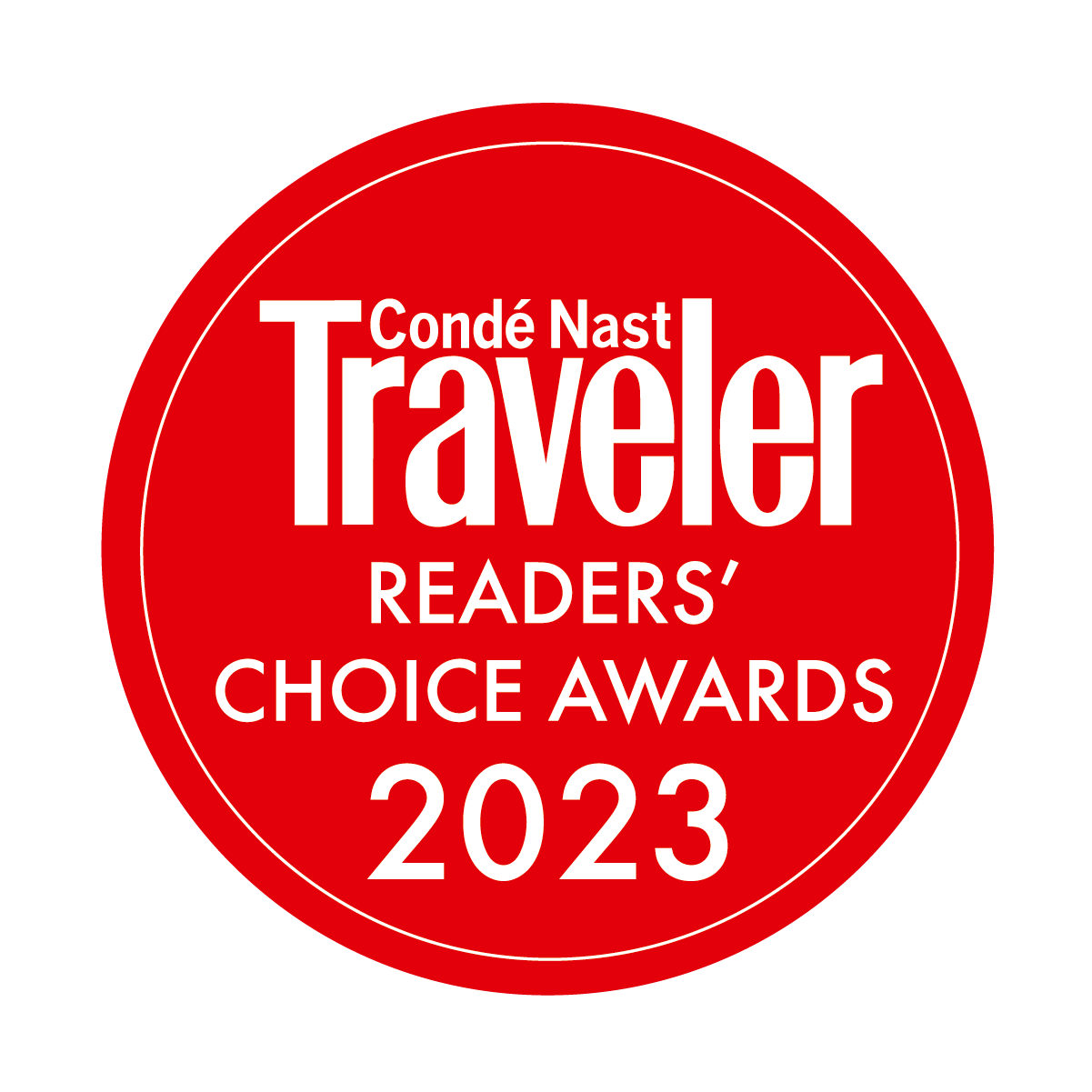 Conde Nast Traveler Readers' Choice Award 2023